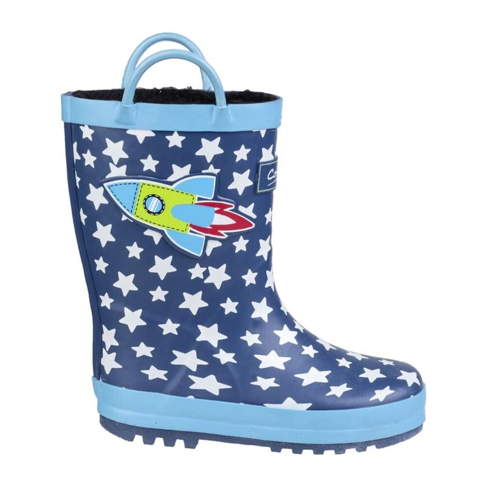 Cotswold Childrens/Kids Sprinkle Rain Boots / Blue Rocket